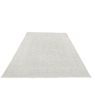 Khotan 6' 1" X 9' 2" Hand-Knotted Wool Rug 6' 1" X 9' 2" (185 X 279) / Grey / Ivory