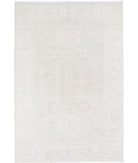 Khotan 6' 1" X 9' 2" Hand-Knotted Wool Rug 6' 1" X 9' 2" (185 X 279) / Grey / Ivory