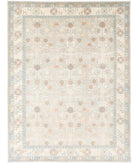 Khotan 10' 2" X 13' 8" Hand-Knotted Wool Rug 10' 2" X 13' 8" (310 X 417) / Grey / Ivory