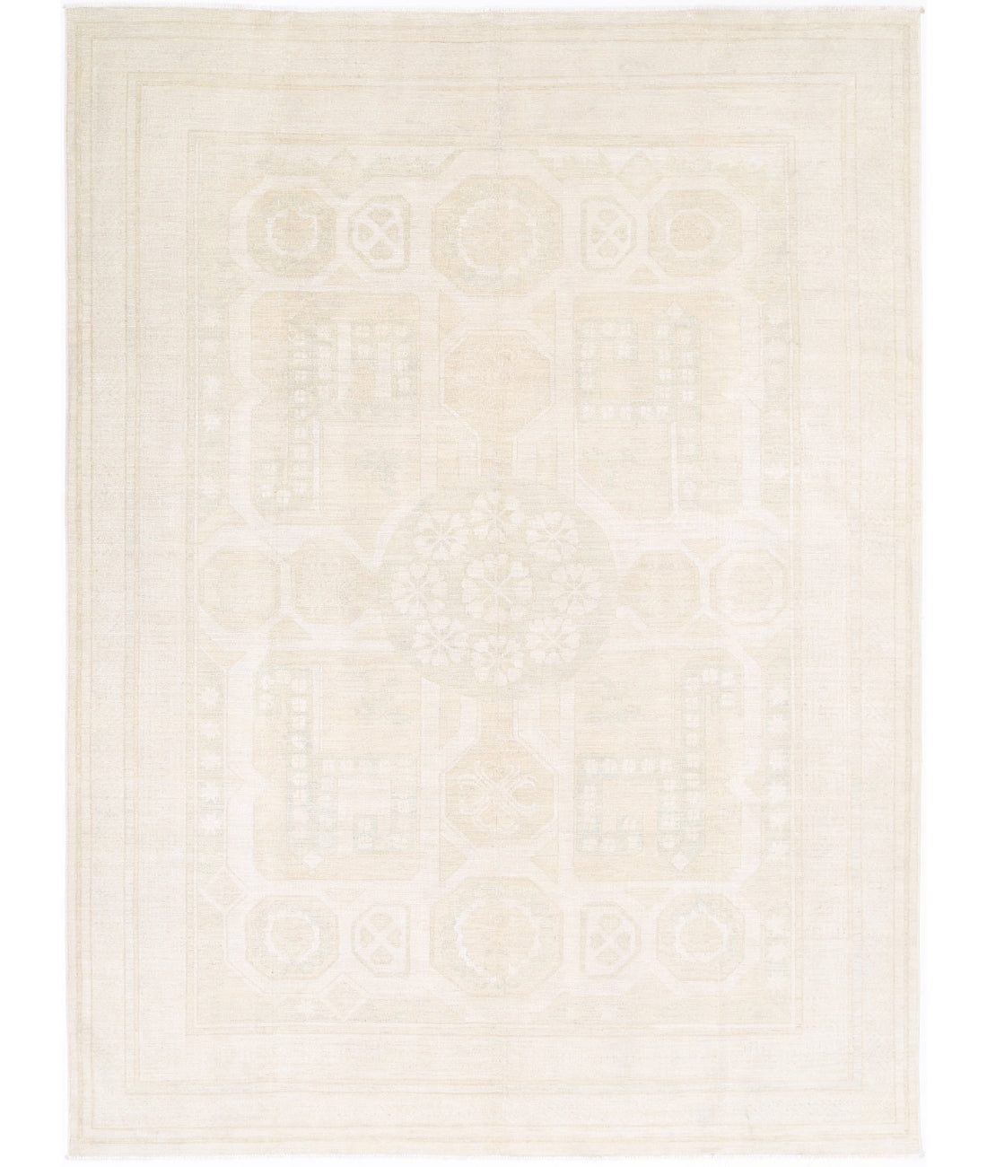 Khotan 8' 10" X 11' 8" Hand-Knotted Wool Rug 8' 10" X 11' 8" (269 X 356) / Gold / Ivory