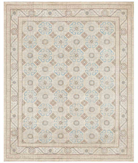 Hand Knotted Khotan Wool Rug 8' 0" X 9' 8" 8' 0" X 9' 8" (244 X 295) / Ivory / Blue