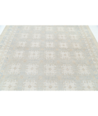 Hand Knotted Khotan Wool Rug 7' 10" X 10' 3" 7' 10" X 10' 3" (239 X 312) / Ivory / Brown
