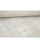Hand Knotted Khotan Wool Rug 7' 10" X 10' 3" 7' 10" X 10' 3" (239 X 312) / Ivory / Brown