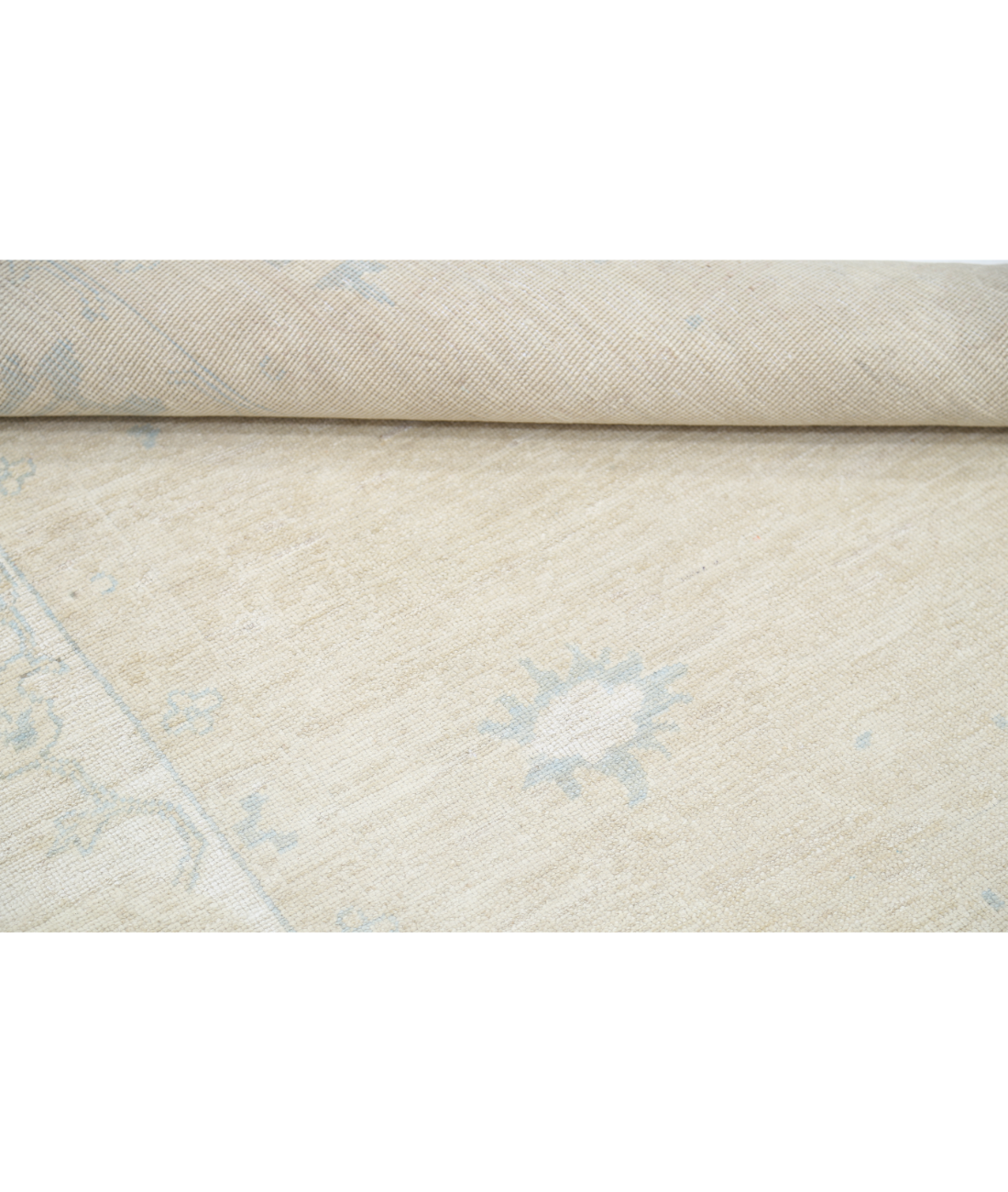 Hand Knotted Khotan Wool Rug 7' 7" X 9' 8" 7' 7" X 9' 8" (231 X 295) / Brown / Ivory