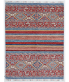 Hand Knotted Khurjeen Wool Rug 4' 10" X 6' 4" 4' 10" X 6' 4" (147 X 193) / Multi / Multi
