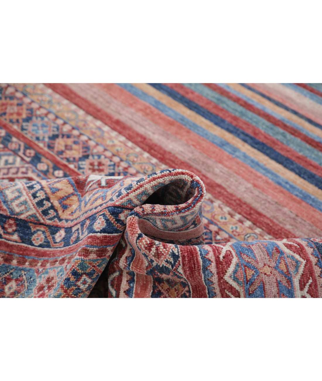 Hand Knotted Khurjeen Wool Rug 6' 8" X 9' 7" 6' 8" X 9' 7" (203 X 292) / Multi / Multi