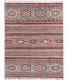 Hand Knotted Khurjeen Wool Rug 5' 0" X 6' 5" 5' 0" X 6' 5" (152 X 196) / Multi / Red