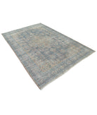 Kerman 6'11'' X 8'10'' Hand-Knotted Wool Rug 6'11'' x 8'10'' (208 X 265) / Blue / Pink