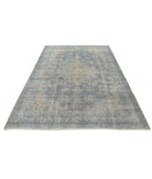 Kerman 6'11'' X 8'10'' Hand-Knotted Wool Rug 6'11'' x 8'10'' (208 X 265) / Blue / Pink