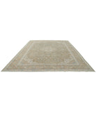 Sarouk 10'6'' X 12'10'' Hand-Knotted Wool Rug 10'6'' x 12'10'' (315 X 385) / Green / Peach