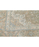 Sarouk 10'6'' X 12'10'' Hand-Knotted Wool Rug 10'6'' x 12'10'' (315 X 385) / Green / Peach