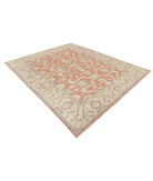 Sultanabad 8'0'' X 9'9'' Hand-Knotted Wool Rug 8'0'' x 9'9'' (240 X 293) / Peach / Beige