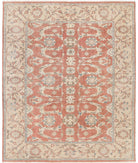 Sultanabad 8'0'' X 9'9'' Hand-Knotted Wool Rug 8'0'' x 9'9'' (240 X 293) / Peach / Beige