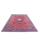 Mahal 6'10'' X 10'5'' Hand-Knotted Wool Rug 6'10'' x 10'5'' (205 X 313) / Red / Blue