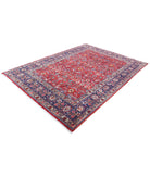 Mahal 6'9'' X 9'6'' Hand-Knotted Wool Rug 6'9'' x 9'6'' (203 X 285) / Red / Blue