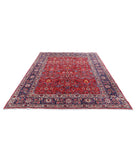 Mahal 6'9'' X 9'6'' Hand-Knotted Wool Rug 6'9'' x 9'6'' (203 X 285) / Red / Blue