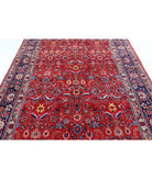 Mahal 6'9'' X 9'6'' Hand-Knotted Wool Rug 6'9'' x 9'6'' (203 X 285) / Red / Blue