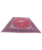 Mahal 9'6'' X 13'2'' Hand-Knotted Wool Rug 9'6'' x 13'2'' (285 X 395) / Red / Blue