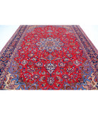 Mahal 9'6'' X 13'2'' Hand-Knotted Wool Rug 9'6'' x 13'2'' (285 X 395) / Red / Blue