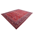 Mahal 10'2'' X 12'8'' Hand-Knotted Wool Rug 10'2'' x 12'8'' (305 X 380) / Red / Blue