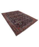 Mahal 8'6'' X 11'6'' Hand-Knotted Wool Rug 8'6'' x 11'6'' (255 X 345) / Blue / Red