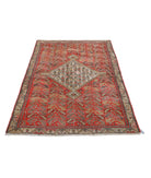 Malayer 3'9'' X 5'7'' Hand-Knotted Wool Rug 3'9'' x 5'7'' (113 X 168) / Rust / Grey