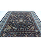 Mamluk 9'1'' X 11'9'' Hand-Knotted Wool Rug 9'1'' x 11'9'' (273 X 353) / Black / Blue