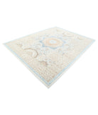 Mamluk 7'8'' X 10'2'' Hand-Knotted Wool Rug 7'8'' x 10'2'' (230 X 305) / Ivory / Blue