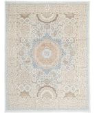 Mamluk 7'8'' X 10'2'' Hand-Knotted Wool Rug 7'8'' x 10'2'' (230 X 305) / Ivory / Blue