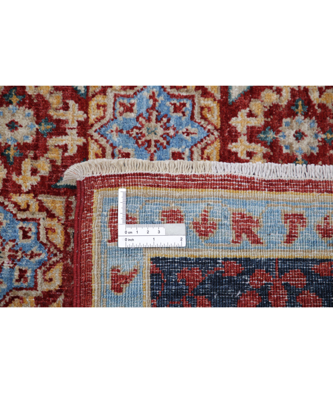 Mamluk 8'2'' X 9'3'' Hand-Knotted Wool Rug 8'2'' x 9'3'' (245 X 278) / Red / Blue