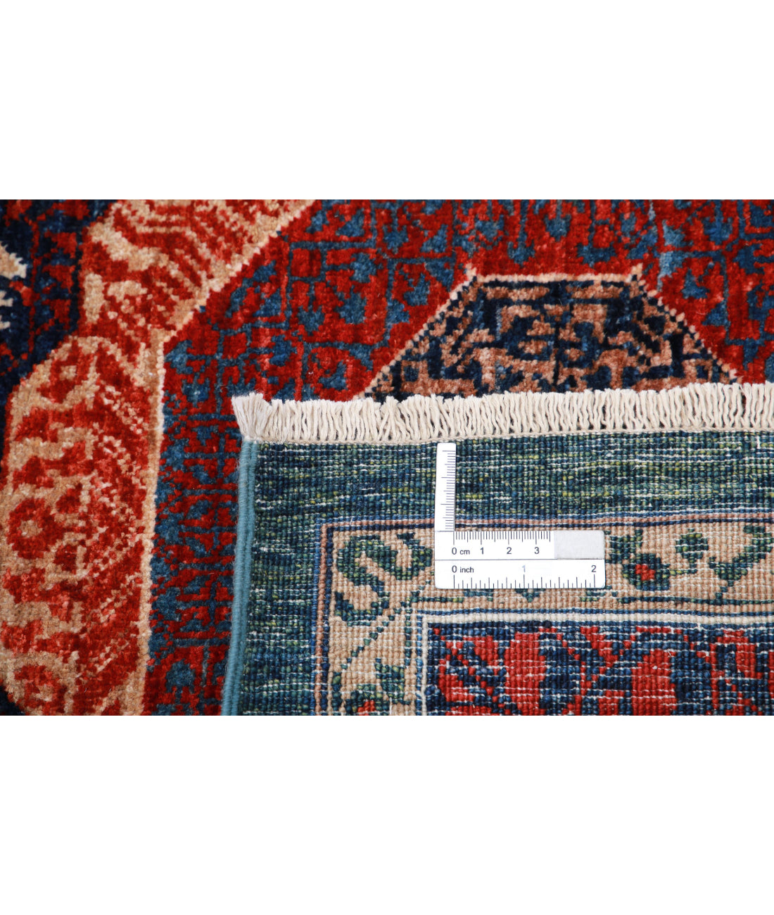 Mamluk 10'2'' X 13'0'' Hand-Knotted Wool Rug 10'2'' x 13'0'' (305 X 390) / Green / Red