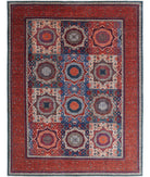 Mamluk 10'2'' X 13'0'' Hand-Knotted Wool Rug 10'2'' x 13'0'' (305 X 390) / Green / Red