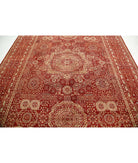 Mamluk 8'6'' X 11'9'' Hand-Knotted Wool Rug 8'6'' x 11'9'' (255 X 353) / Red / Ivory