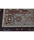 Mamluk 8'0'' X 9'11'' Hand-Knotted Wool Rug 8'0'' x 9'11'' (240 X 298) / Grey / Blue