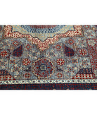 Mamluk 8'0'' X 9'11'' Hand-Knotted Wool Rug 8'0'' x 9'11'' (240 X 298) / Grey / Blue