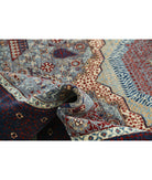 Mamluk 8'0'' X 9'11'' Hand-Knotted Wool Rug 8'0'' x 9'11'' (240 X 298) / Grey / Blue