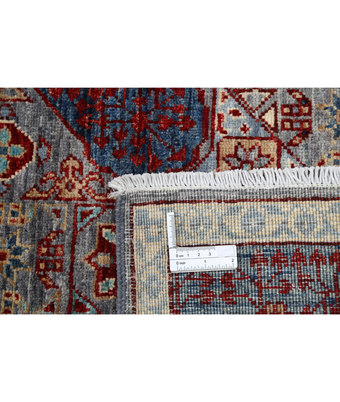 Mamluk 8'1'' X 10'4'' Hand-Knotted Wool Rug 8'1'' x 10'4'' (243 X 310) / Grey / Blue