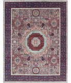 Mamluk 8'1'' X 10'4'' Hand-Knotted Wool Rug 8'1'' x 10'4'' (243 X 310) / Grey / Blue