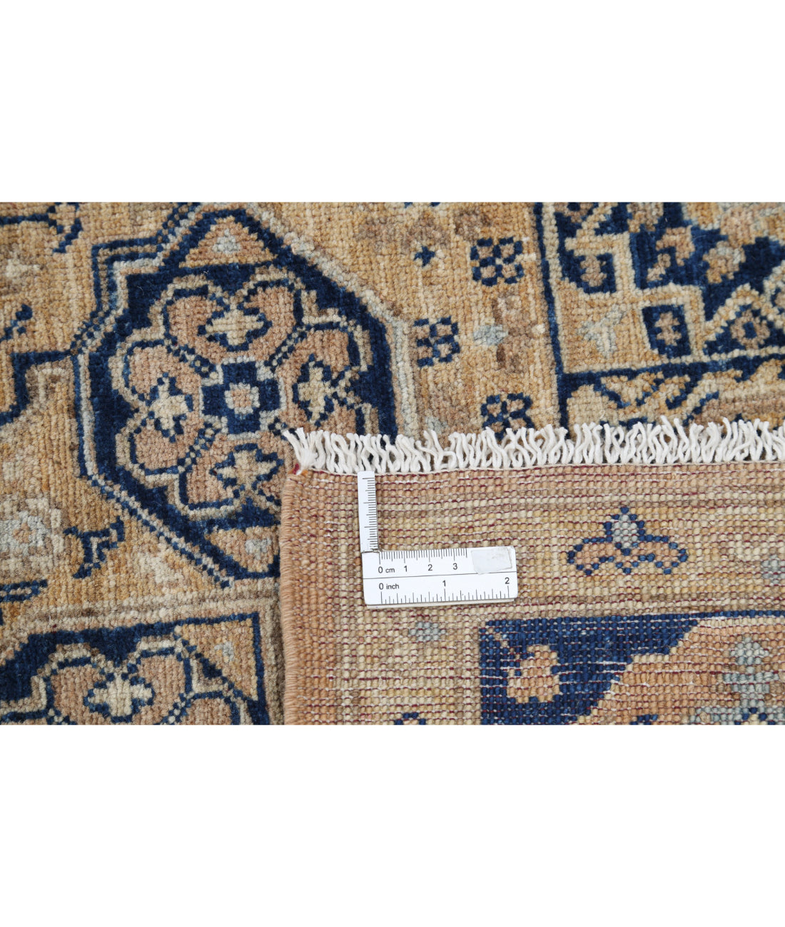 Mamluk 5'3'' X 7'5'' Hand-Knotted Wool Rug 5'3'' x 7'5'' (158 X 223) / Taupe / Blue