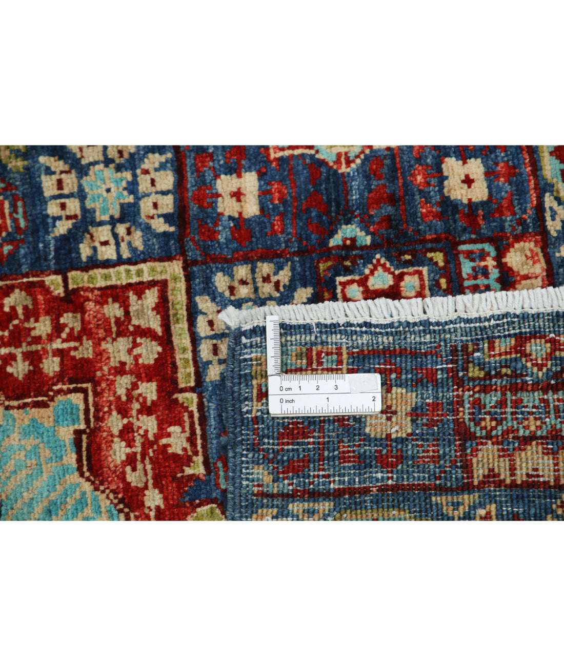 Mamluk 2'6'' X 9'10'' Hand-Knotted Wool Rug 2'6'' x 9'10'' (75 X 295) / Blue / Red