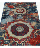 Mamluk 2'6'' X 9'7'' Hand-Knotted Wool Rug 2'6'' x 9'7'' (75 X 288) / Blue / Red