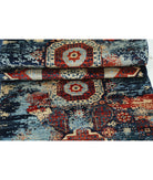 Mamluk 2'6'' X 9'7'' Hand-Knotted Wool Rug 2'6'' x 9'7'' (75 X 288) / Blue / Red