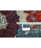 Mamluk 2'6'' X 9'7'' Hand-Knotted Wool Rug 2'6'' x 9'7'' (75 X 288) / Blue / Red