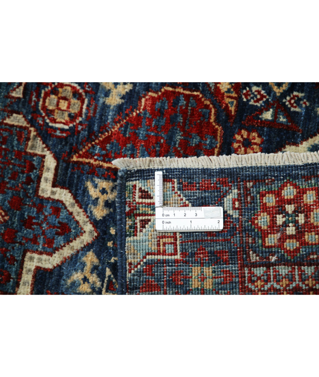 Mamluk 2'5'' X 22'4'' Hand-Knotted Wool Rug 2'5'' x 22'4'' (73 X 670) / Blue / Red
