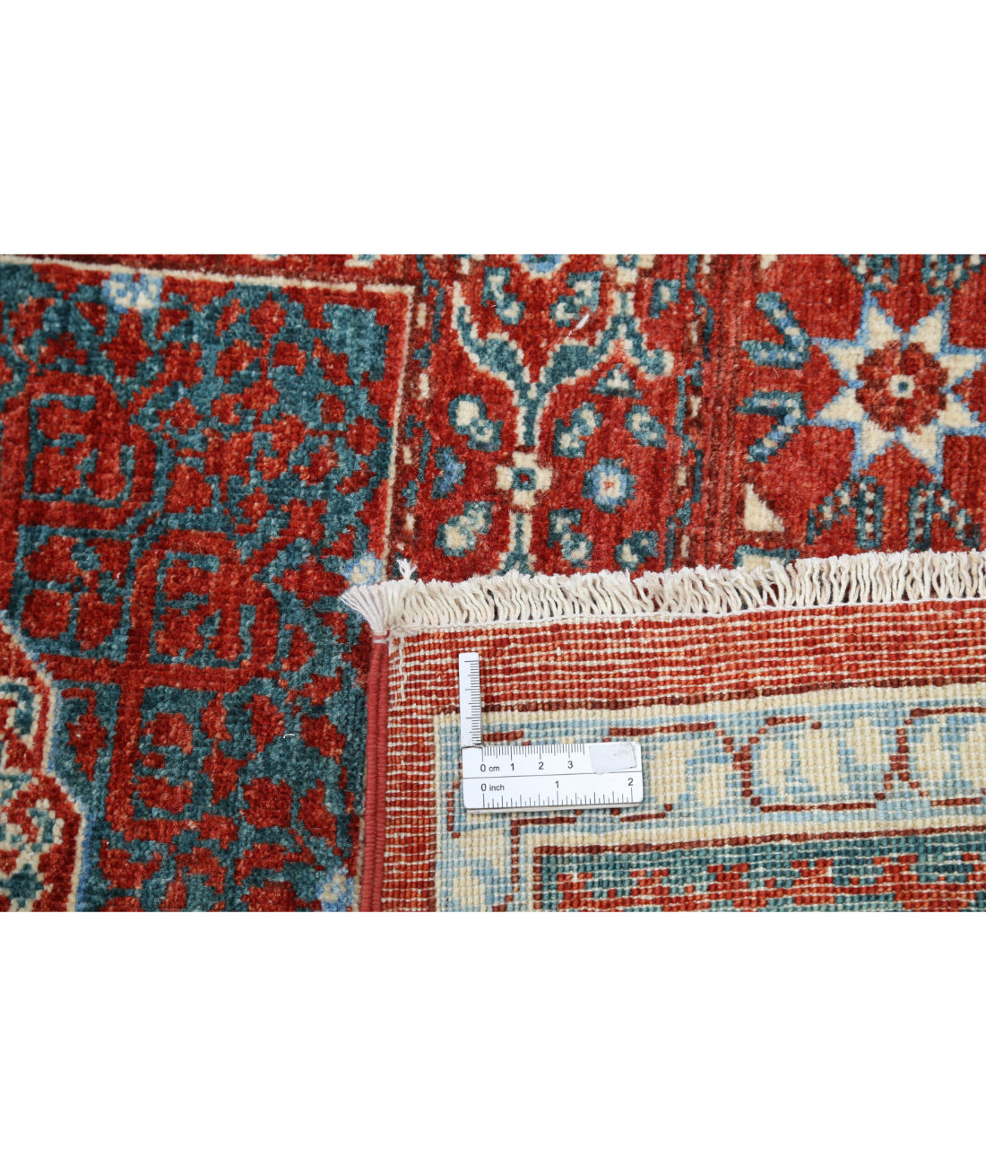 Mamluk 9'2'' X 11'8'' Hand-Knotted Wool Rug 9'2'' x 11'8'' (275 X 350) / Red / Grey