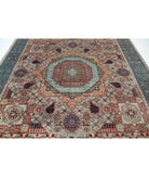 Mamluk 9'0'' X 11'11'' Hand-Knotted Wool Rug 9'0'' x 11'11'' (270 X 358) / Grey / Teal