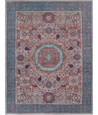 Mamluk 9'0'' X 11'11'' Hand-Knotted Wool Rug 9'0'' x 11'11'' (270 X 358) / Grey / Teal