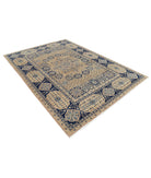 Mamluk 6'7'' X 9'3'' Hand-Knotted Wool Rug 6'7'' x 9'3'' (198 X 278) / Tan / Blue