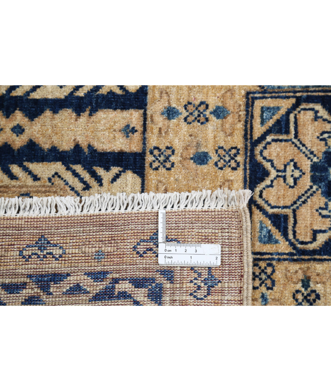Mamluk 8'2'' X 9'7'' Hand-Knotted Wool Rug 8'2'' x 9'7'' (245 X 288) / Tan / Blue