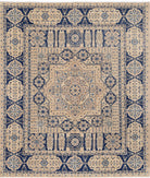 Mamluk 8'2'' X 9'7'' Hand-Knotted Wool Rug 8'2'' x 9'7'' (245 X 288) / Tan / Blue